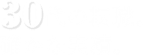 30代の転職。確かな実績。