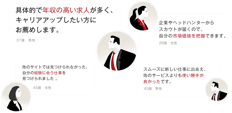 ビズリーチ会員の声