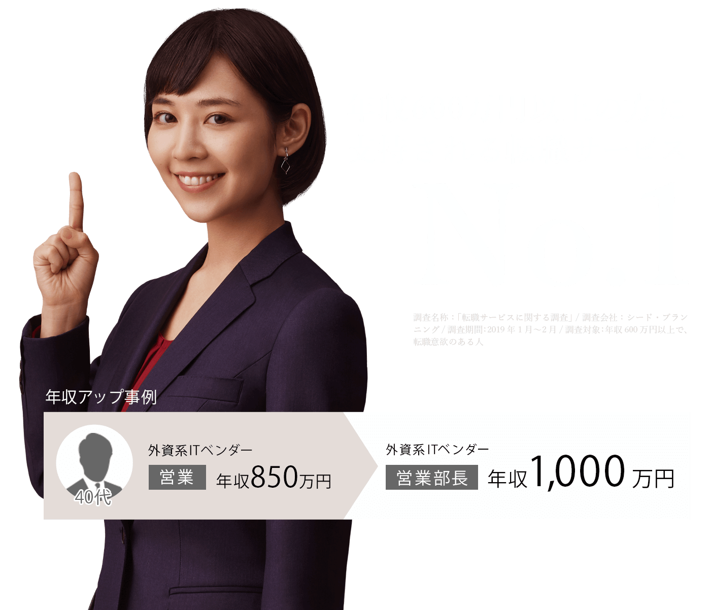 年収600万円以上の方に支持される転職サービスNo.1
